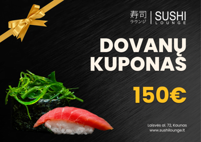 Dovanų kuponas 150 €